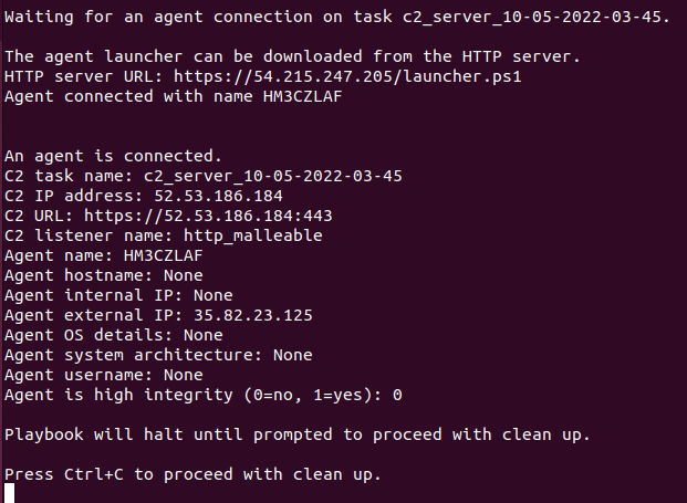 C2 Agemnt Connection
